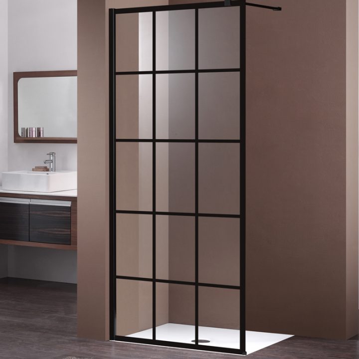 Paroi De Douche Fixe Style Industriel, Atelier 80 Cm À 140 Cm dedans Paroi Douche Fixe 80 Cm