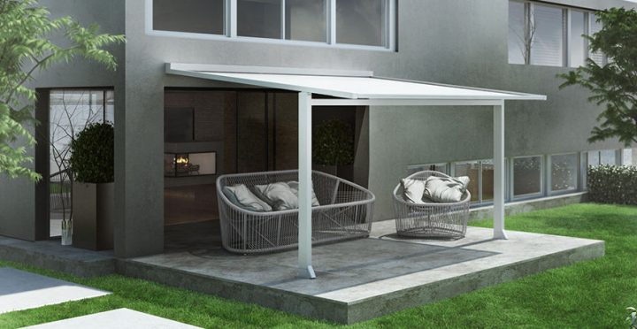 Pergola Aluminium Sur Mesure Toile Store Enroulable. En avec Rideau Pour Pergola
