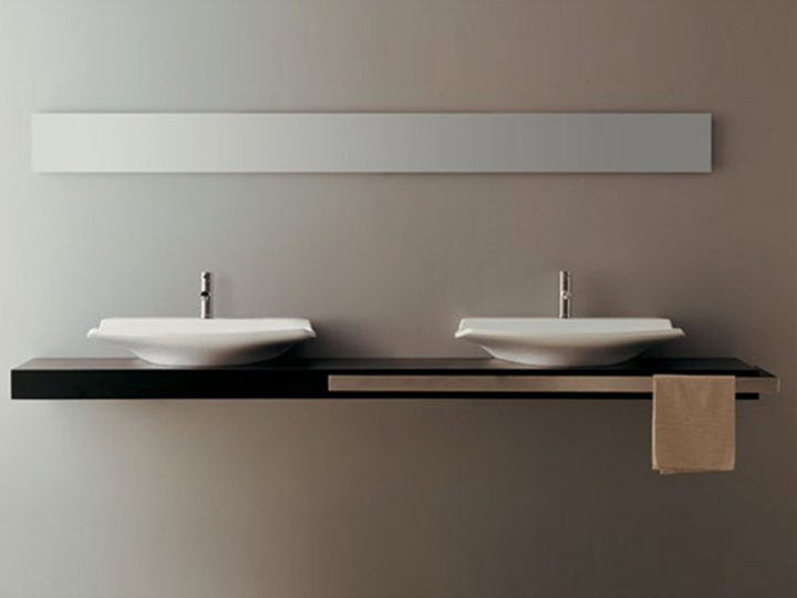 Plan De Toilette By Gsg Ceramic Design intérieur Plan De Toilette Bois