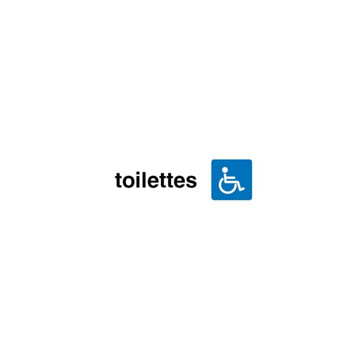 Plaque De Porte Toilettes Handicapés serapportantà Toilettes Handicapés