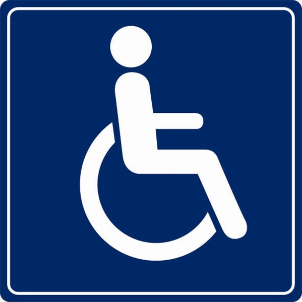 Plaque En Plexi Pictogramme Toilettes Handicapés dedans Picto Toilettes