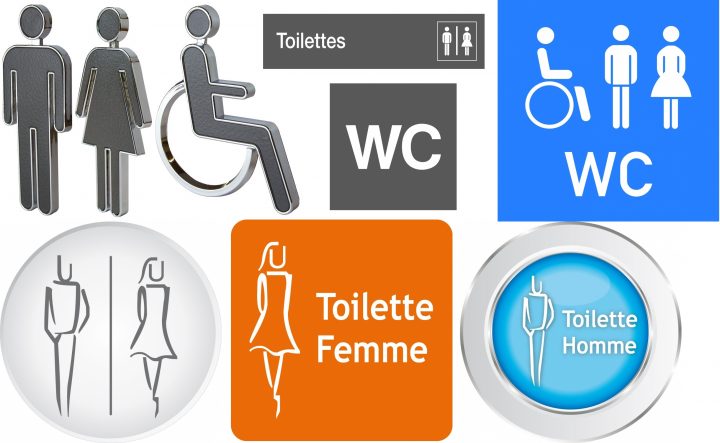 Plaque Toilettes Homme, Femme, Handicapé En Signalétique dedans Toilette Handicapé