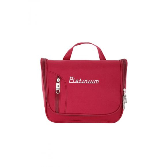 Platinium – Trousse De Toilette Pliable – Macron Rouge – 6 concernant Trousse De Toilette Carrefour