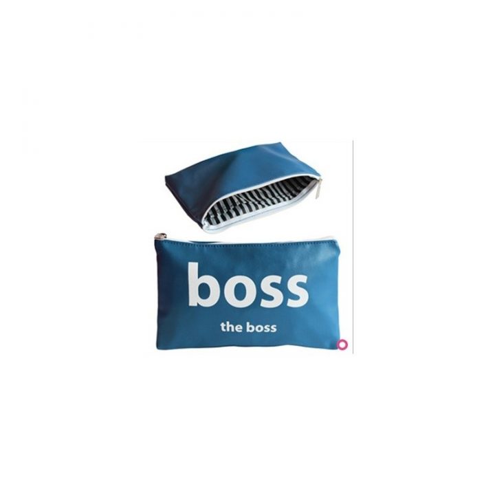 Pochette The Boss 21X13Cm – Trousse Mode Garcon Pas Cher encequiconcerne Trousse De Toilette Garcon