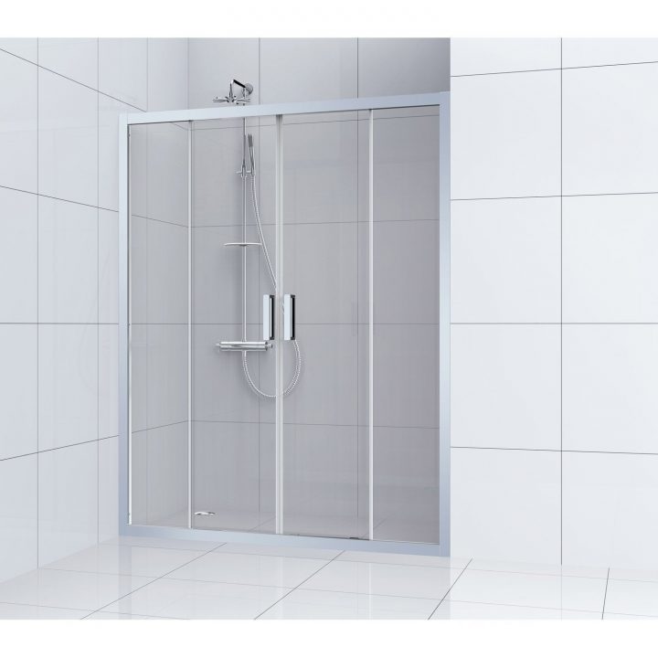 Porte De Douche Coulissante 160 Cm, Transparent, Charm concernant Pose Porte De Douche Coulissante Porte De Douche Coulissante 160 Cm, Transparent, Charm concernant Pose Porte De Douche Coulissante