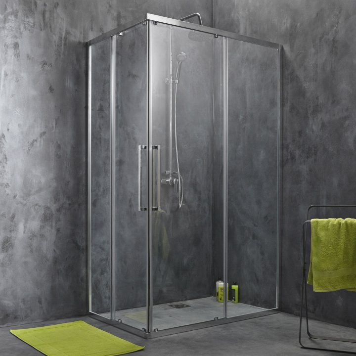 Porte De Douche Coulissante, Angle Rectangle, 120 X 80 Cm dedans Porte Pommeau De Douche Ventouse Porte De Douche Coulissante, Angle Rectangle, 120 X 80 Cm dedans Porte Pommeau De Douche Ventouse