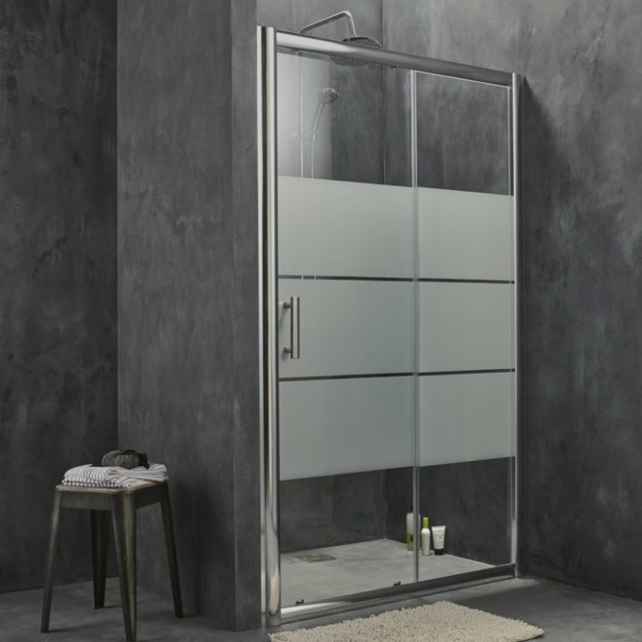 Porte De Douche Coulissante, Battante Et Fixe En 95 Idées tout Porte De Douche Italienne Coulissante