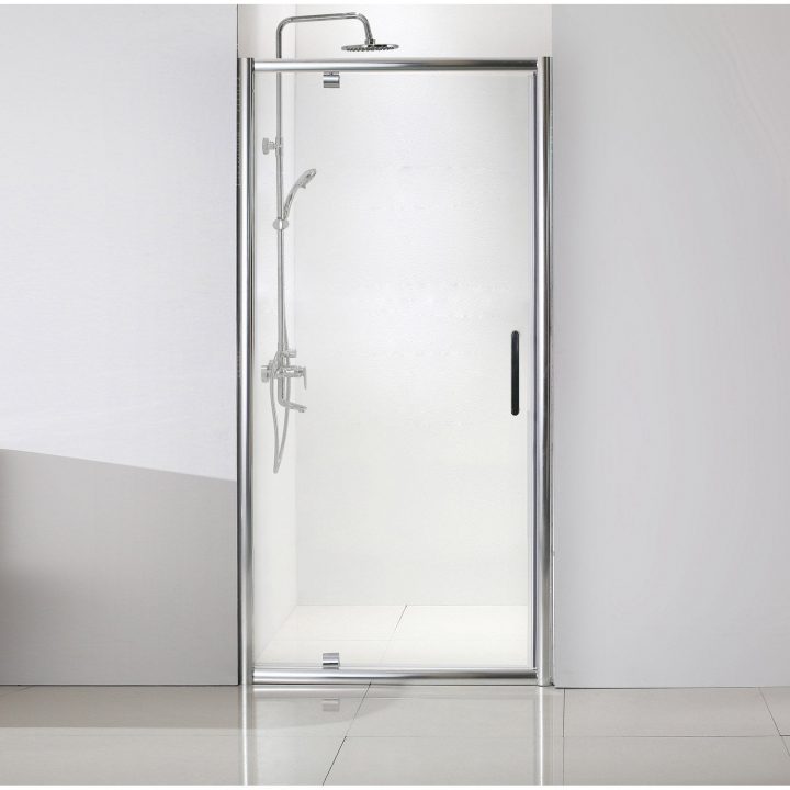 Porte De Douche Pivotante 100 Cm, Transparent, Quad tout Profilé Porte De Douche Porte De Douche Pivotante 100 Cm, Transparent, Quad tout Profilé Porte De Douche