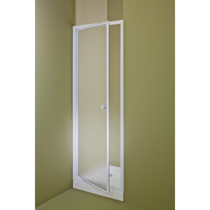 Porte De Douche Pivotante 68/71 Cm Profilé Blanc, Primo intérieur Accessoires Cheminée Leroy Merlin