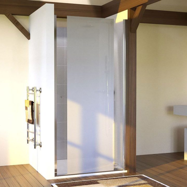Porte De Douche Sablée Pivotante Sandy Sans Cadre 80 Cm tout Modele De Douche Sans Porte