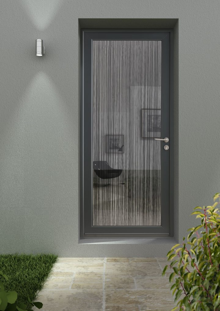 Porte D'Entrée De Créateur En Pvc, Type Rideau De Fil avec Rideau De Porte Exterieur