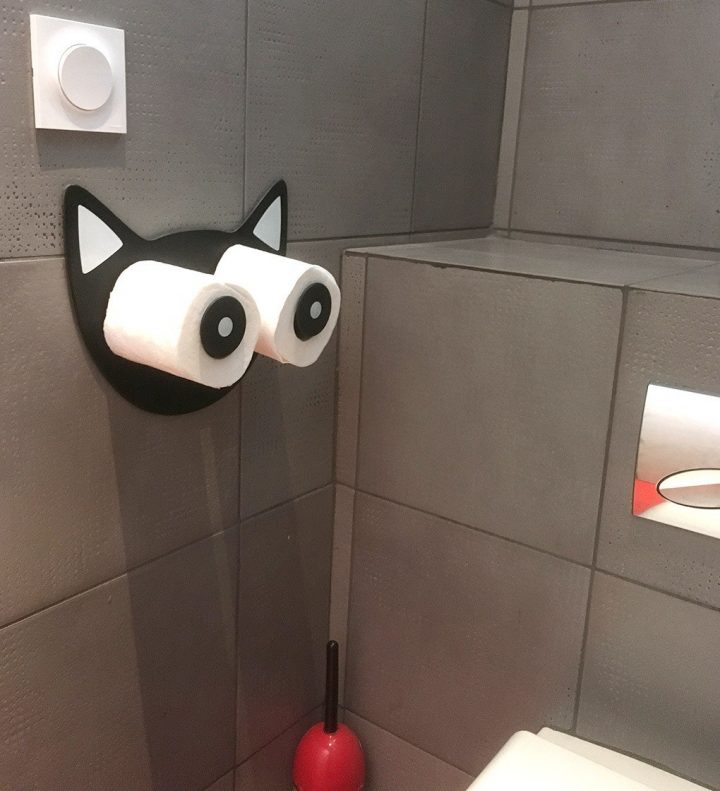 Porte Papier Toilette Original / Porte Rouleau Wc – Matuvu à Porte Papier Toilette Design