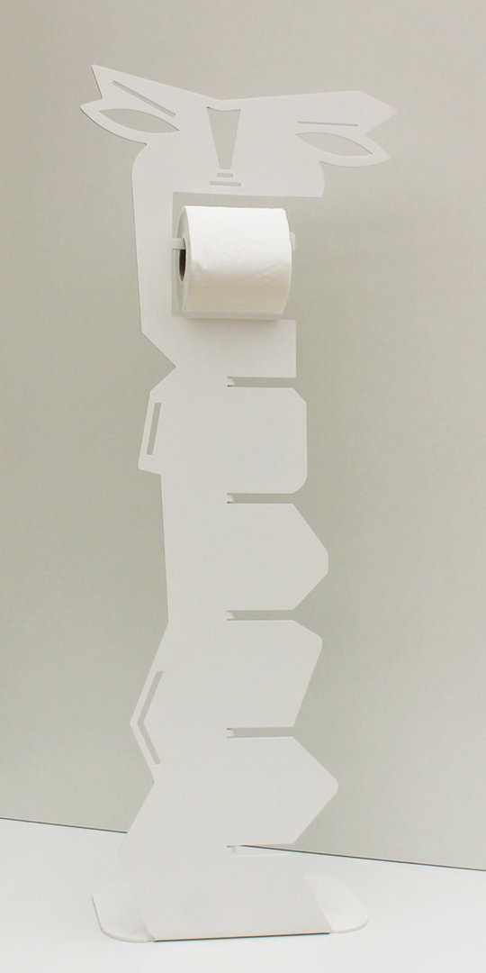 Porte Papier Toilette Sur Pied Blanc Dérouleur Wc Design serapportantà Porte Papier Toilette Rouge