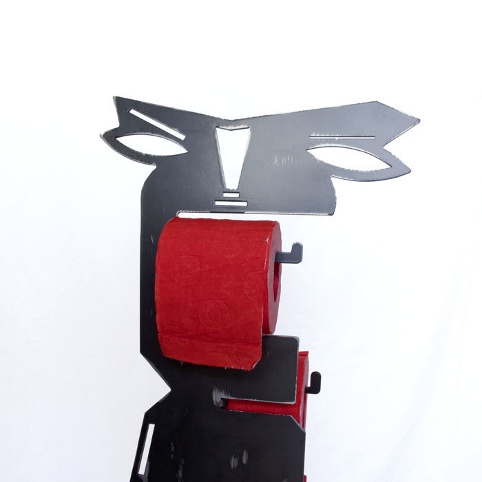 Porte Papier Toilette Sur Pied Design.porte Papier Wc à Porte Papier Toilette Rouge