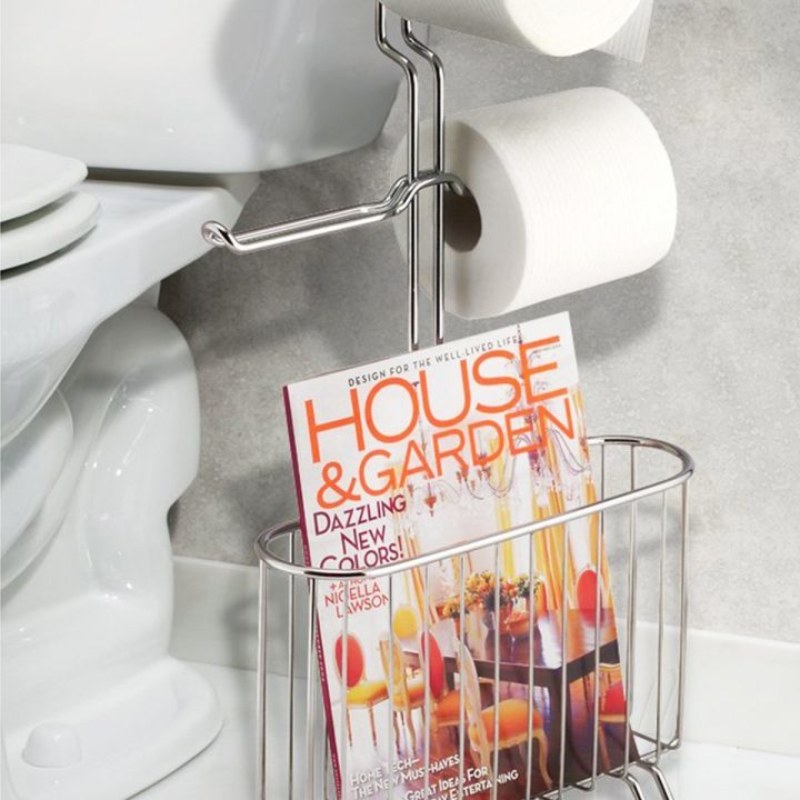 Porte Revue Réserve De Papier Toilette – Accessoire Wc encequiconcerne Reserve Papier Toilette