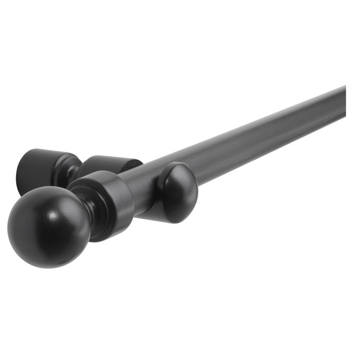 Portion Set Tringle À Rideau – Teinté Noir – Ikea tout Rideau Exterieur Ikea