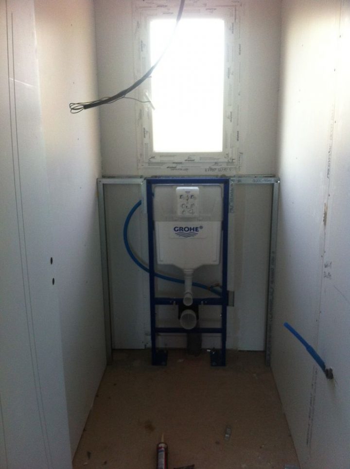 Poser Un Toilette Suspendu. Tuyaux Poser Un Toilette pour Habillage Toilette Suspendu