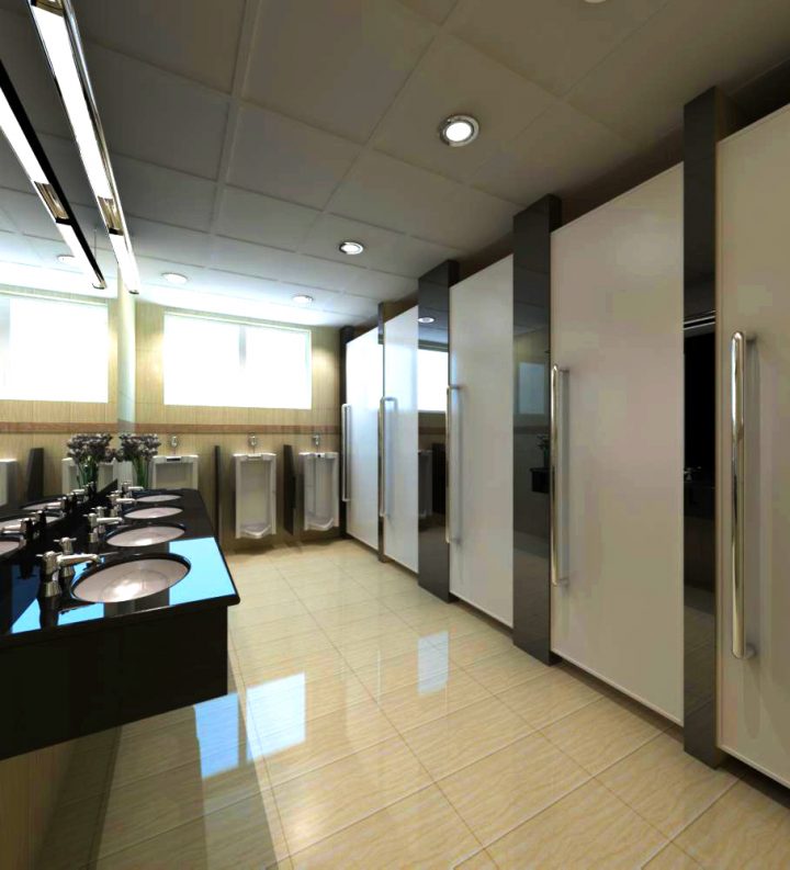 Public Toilet 007 3D Model – Flatpyramid serapportantà Toilettes Publics