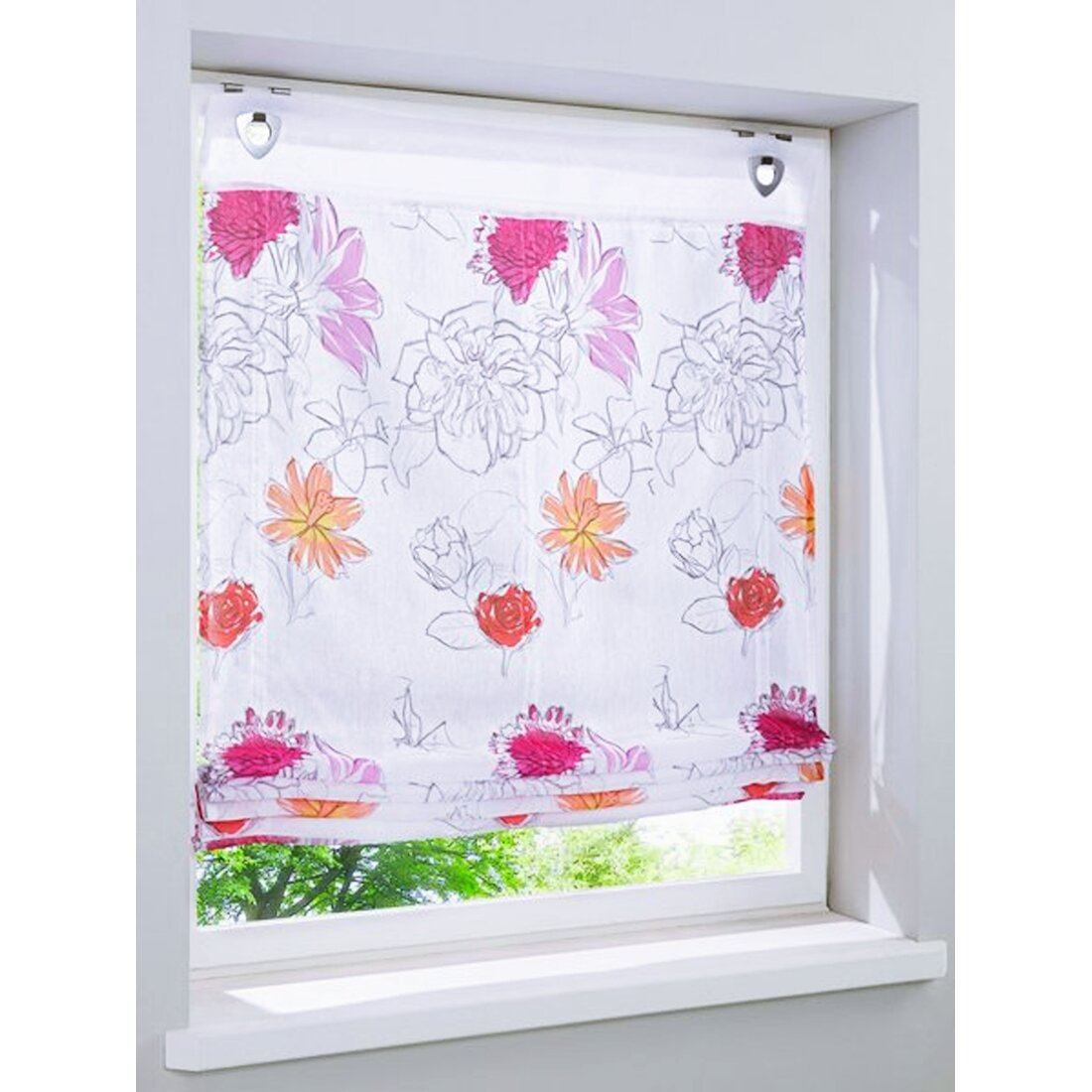 Raffrollo, Tunneldurchzug, Easyfix, Farbe Bunt, Design serapportantà Rideaux 60X90 Raffrollo, Tunneldurchzug, Easyfix, Farbe Bunt, Design serapportantà Rideaux 60X90