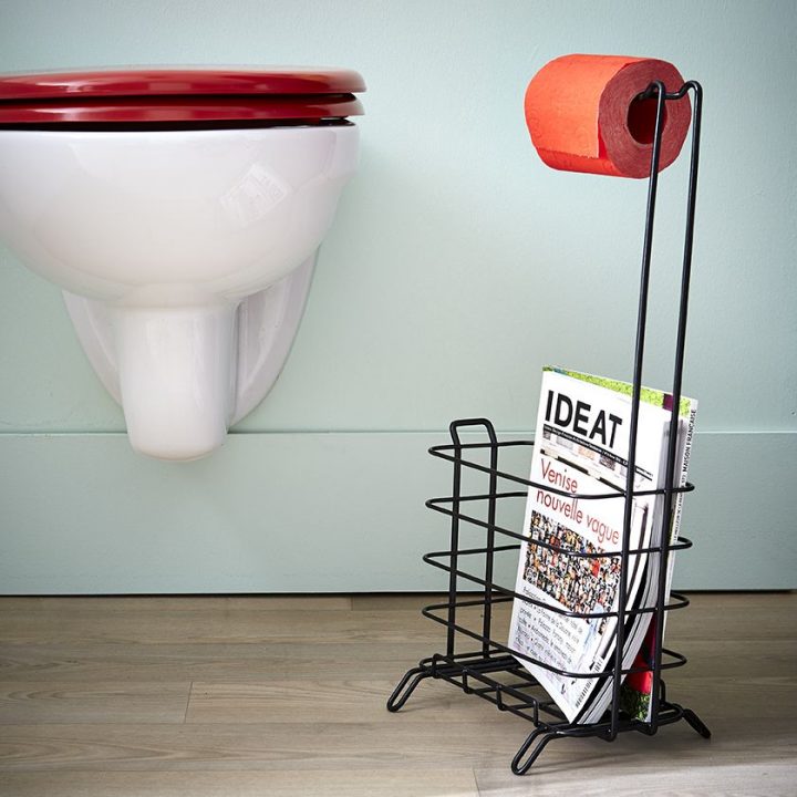 Range Magazines Et Dérouleur Papier Toilette #Zodio # pour Range Papier Toilette