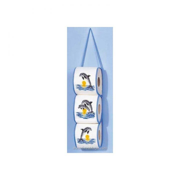 Range Papier Toilette Dauphins – 2320-13105 – Supports À dedans Range Papier Toilette