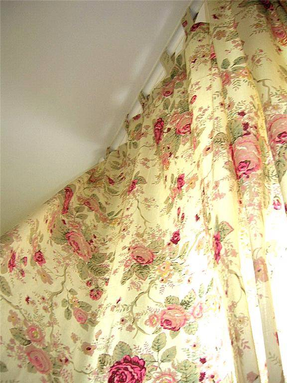 Rare Magnifique Paire De Rideaux Shabby Chic 2X140X260Cm serapportantà Rideaux Shabby Chic