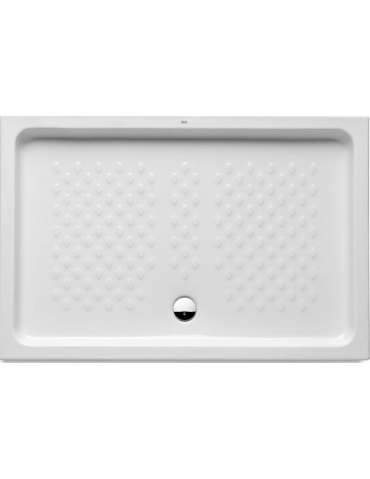Receveur De Douche 100X70 Italia Céramique Blanc – Roca pour Receveur De Douche 100X70