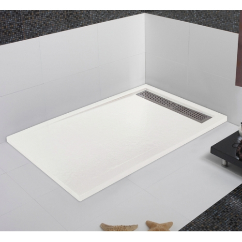 Receveur De Douche Écoulement Linéaire Andromède Blanc 80X180 dedans Receveur Douche 70X110 Receveur De Douche Écoulement Linéaire Andromède Blanc 80X180 dedans Receveur Douche 70X110