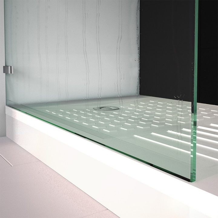 Receveur De Douche Extra-Plat Blanc Découpable pour Bac De Douche A Carreler Wedi