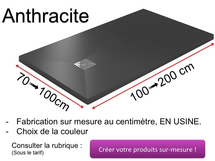 Receveur De Douche Extra Plat Sur Mesure Effet Pierre En serapportantà Receveur Douche 70X110 Receveur De Douche Extra Plat Sur Mesure Effet Pierre En serapportantà Receveur Douche 70X110