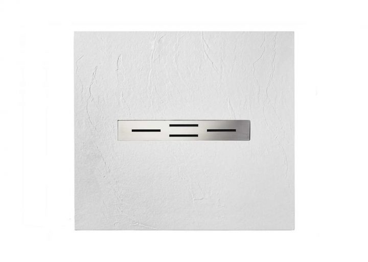 Receveur De Douche Rectangulaire En Gel Coat Ardesia Blanc encequiconcerne Receveur Douche 100X90