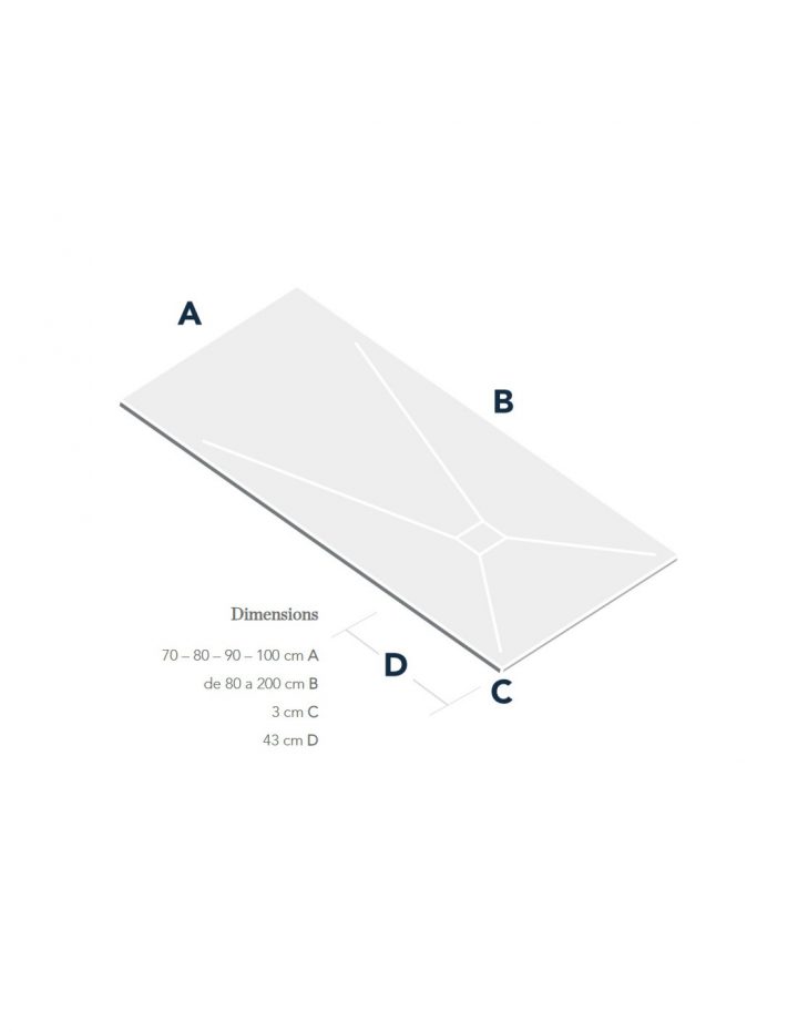 Receveur De Douche Rectangulaire Largeur 100 Cm Natural B10 à Receveur Douche 120X100 Receveur De Douche Rectangulaire Largeur 100 Cm Natural B10 à Receveur Douche 120X100