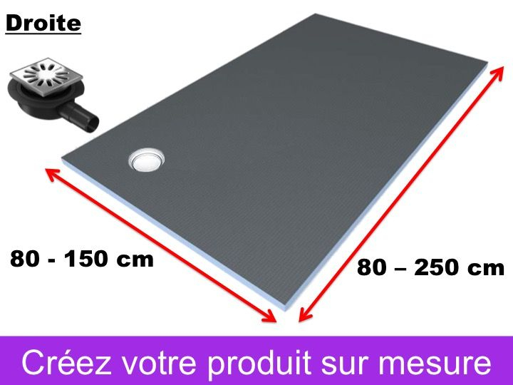 Receveur De Douche Sur Mesure À Carreler, Petite Taille Et avec Bac À Douche À Carreler