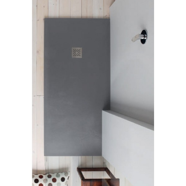 Receveur Douche 90X140 Marmoresina Gris Ciment 90140H30 à Receveur Douche 90X140 Receveur Douche 90X140 Marmoresina Gris Ciment 90140H30 à Receveur Douche 90X140