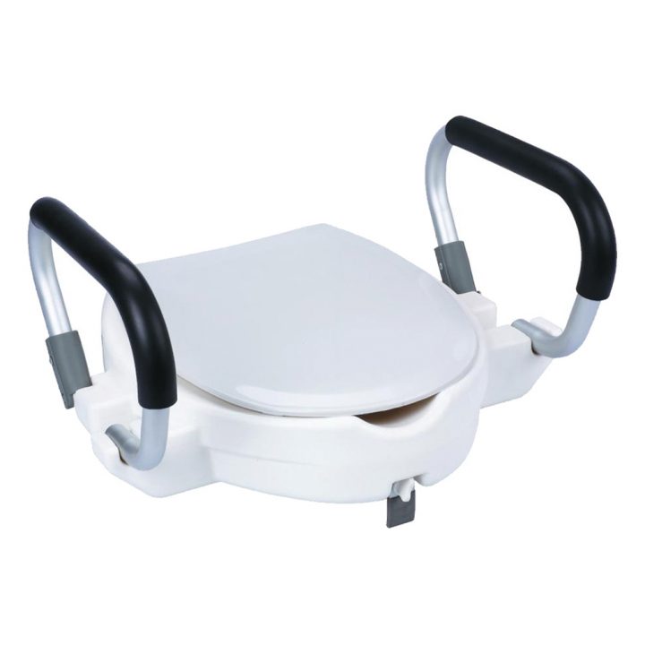 Rehausseur Wc Avec Poignées – Sécurité De Salle De Bain serapportantà Réhausseur De Toilette Pour Adulte