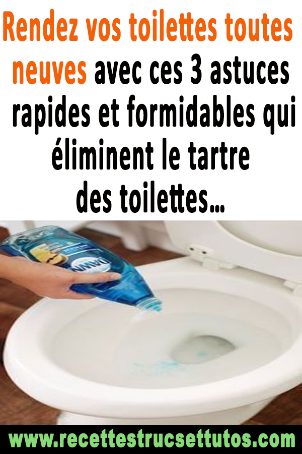 Rendez Vos Toilettes Toutes Neuves Avec Ces 3 Astuces destiné Tartre Toilette