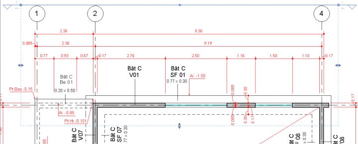 Revit-Mémo: Revit 2014_Structure_Comparatif Revit avec Rideau Dwg