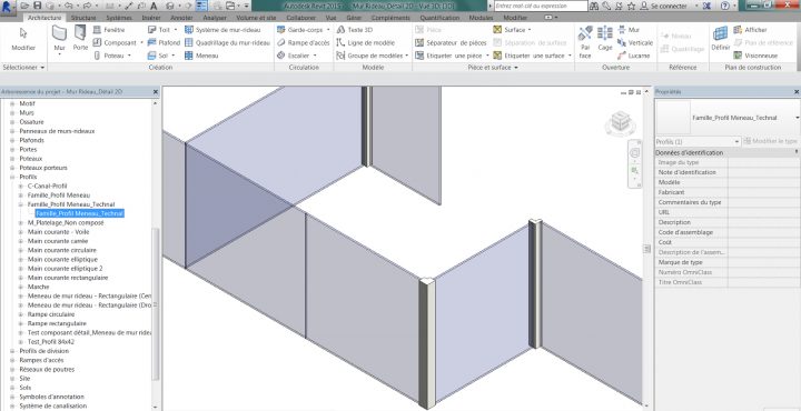 Revit-Mémo: Revit 2015_Mur Rideau_Mur Rideau + Eléments De à Rideau Dwg