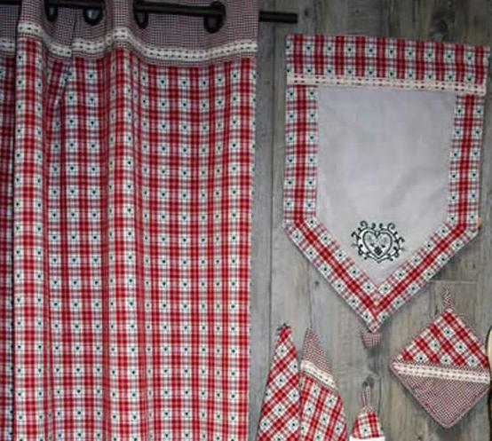 Rideasu Coeur Rouge intérieur Rideau Vichy Rideasu Coeur Rouge intérieur Rideau Vichy