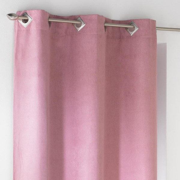 Rideau (140 X H260 Cm) Suédine Rose – Rideau / Voilage concernant Rideau Suedine Rideau (140 X H260 Cm) Suédine Rose – Rideau / Voilage concernant Rideau Suedine