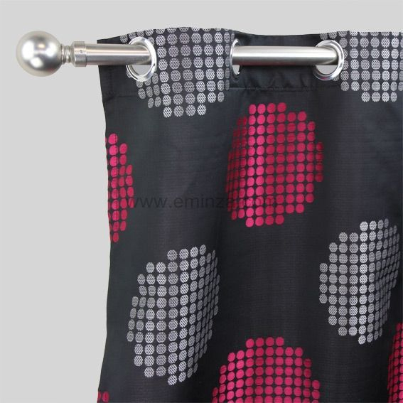 Rideau (140 X H300 Cm) Smarties Framboise – Rideau tout Rideau Framboise