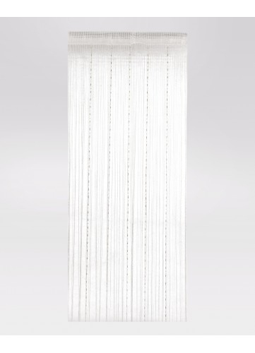 Rideau 90 Blanc encequiconcerne Rideau Fil Blanc