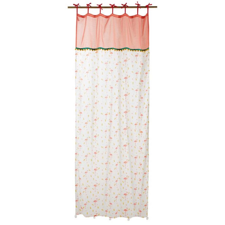 Rideau À Nouettes En Coton Motifs Tropicaux 110X250 | Pink à Rideaux À Nouettes Rideau À Nouettes En Coton Motifs Tropicaux 110X250 | Pink à Rideaux À Nouettes