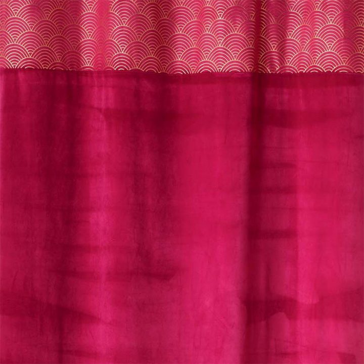 Rideau À Oeillets 140X240 Cm Duchesse Framboise – Les destiné Rideau Framboise