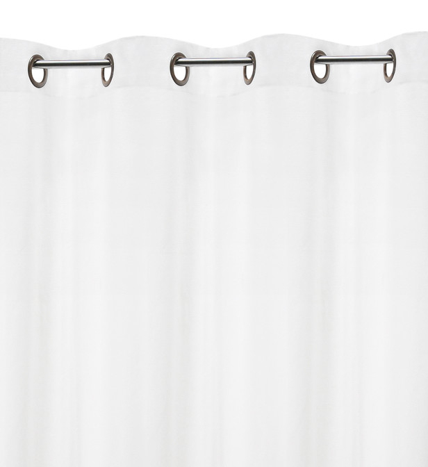 Rideau À Oeillets Basic Pap Absolument Maison En Blanc encequiconcerne Rideaux Galeries Lafayette Maison