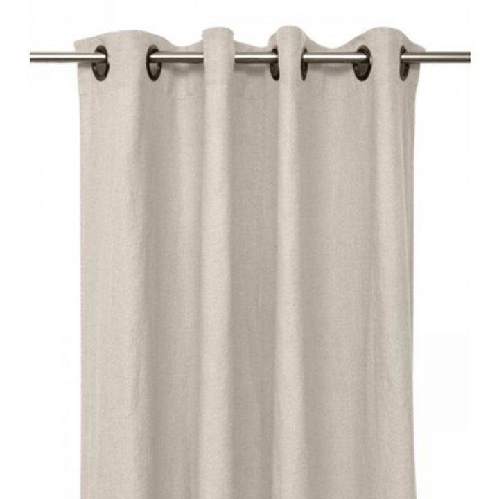 Rideau À Oeillets En Lin Épais Propriano Naturel Harmony avec Rideau Epais