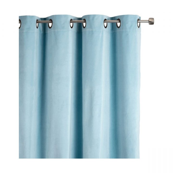 Rideau À Oeillets En Velours Bleu 140X250Cm – Alinéa En encequiconcerne Rideaux Alinea