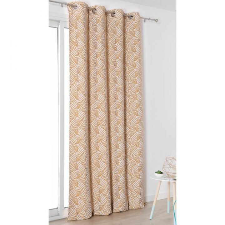 Rideau À Œillets Jaune Moutarde – Art Déco – Linder pour Rideau Occultant Jaune Moutarde Rideau À Œillets Jaune Moutarde – Art Déco – Linder pour Rideau Occultant Jaune Moutarde