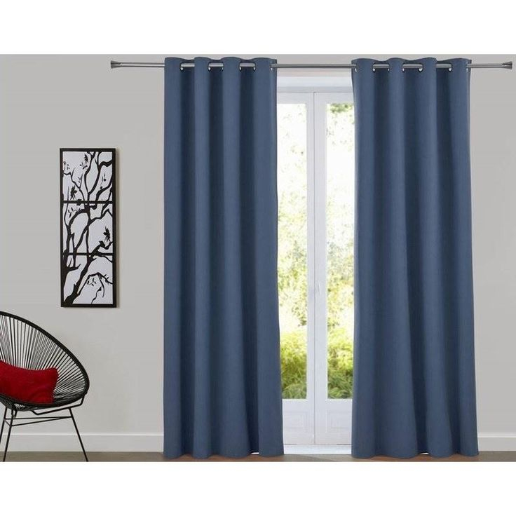 Rideau À Oeillets Occultant Thermique Natté - Gris concernant Rideau Thermique Gifi Avis