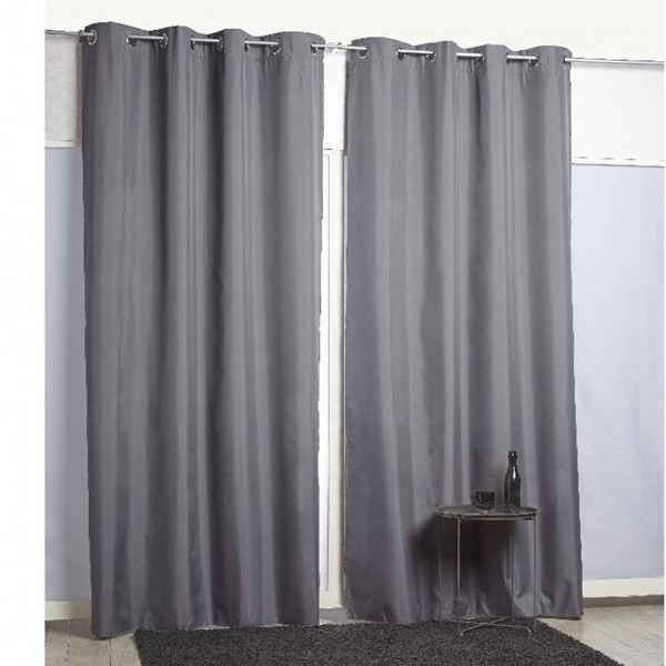 Rideau À Oeillets Thermique Gris Foncé – Textile Déco à Tringle Rideau Gifi Rideau À Oeillets Thermique Gris Foncé – Textile Déco à Tringle Rideau Gifi